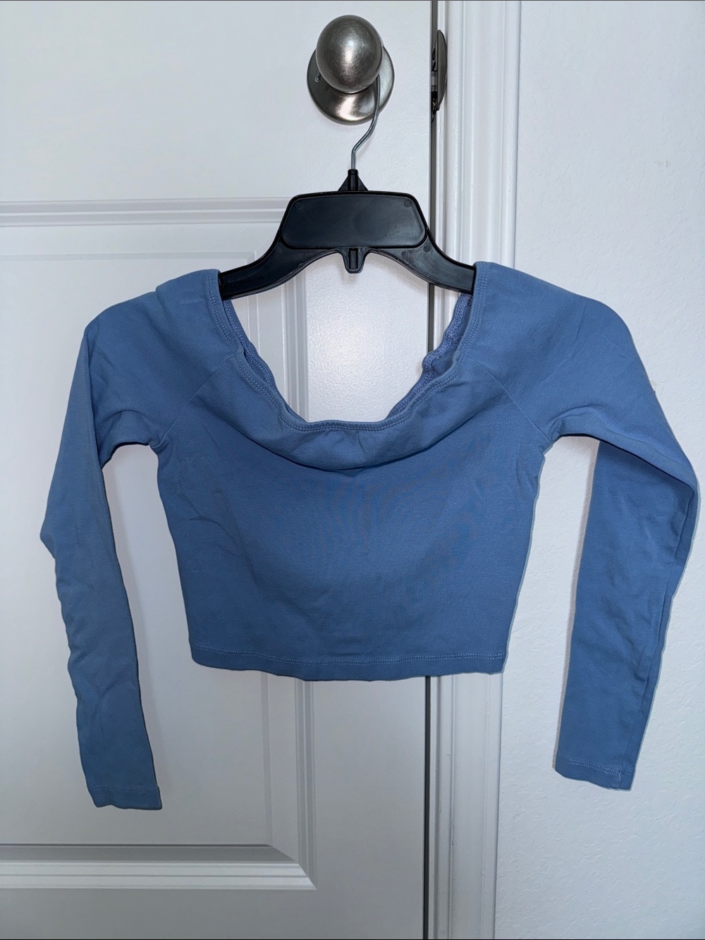 SHEIN Dusty Blue Long Sleeve Top